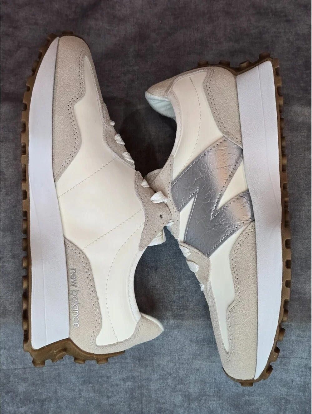 New Balance 327 Donna Angora - Beige / Grey (W327240) Women's 7 BRAND NEW IN BOX